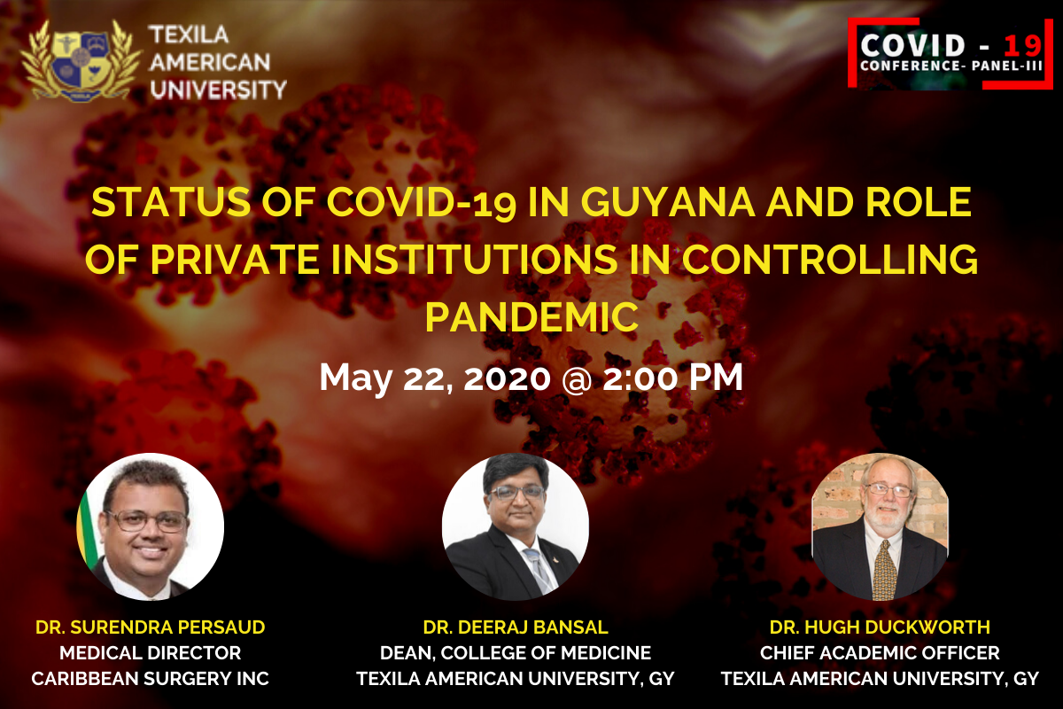 Panel discussion on Status of Covid-19 in Guyana
