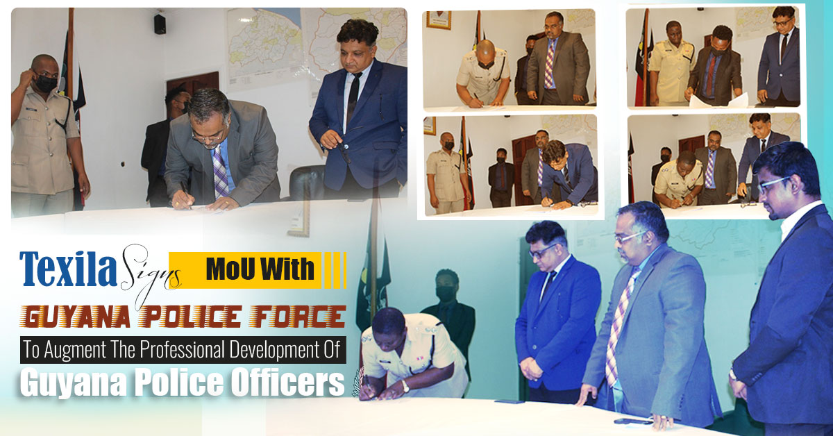 Texila Signs MOU With Guyana Police Force