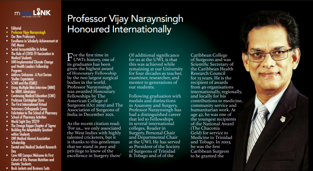 Texila American University Board of Trustee Member Dr. VIjay Kumar Narayan Honored Internationally.