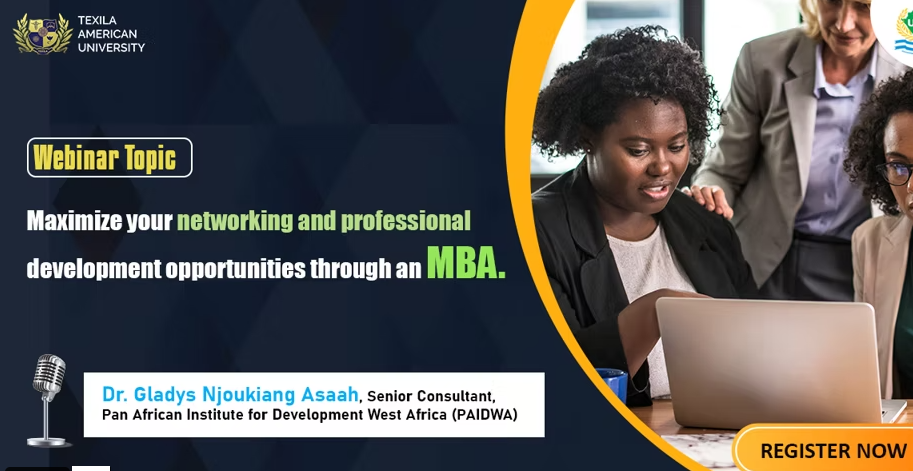 professional development opportunities through an MBA.