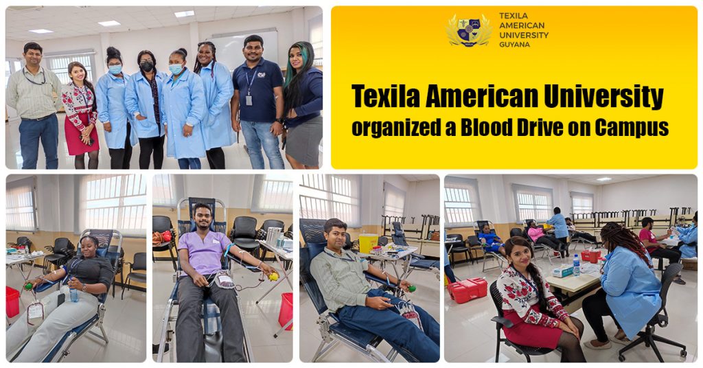 Texila American University organized a Blood Drive on Campus