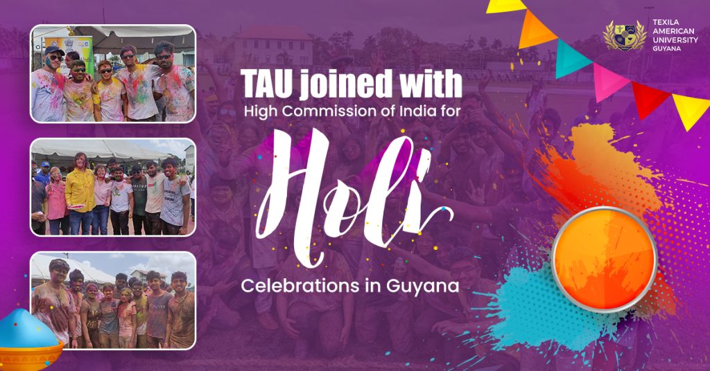 TAU joined with High Commission of India for Holi celebrations in Guyana